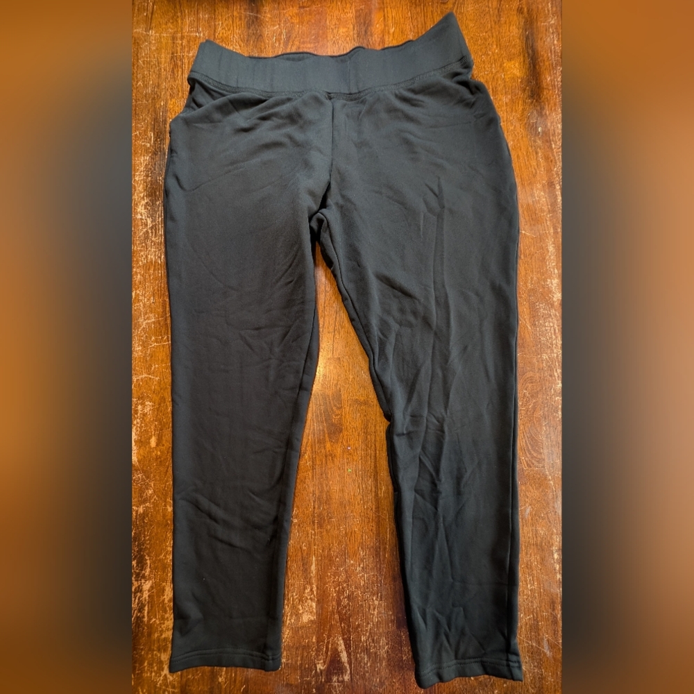 Columbia Fleece Lined Pants Womens XL Black Winterwear Outdoor Hiking Gorpcore